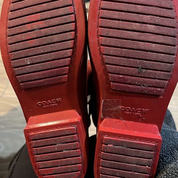 Red Coach Talia Rain Boots - Picture 2 of 2